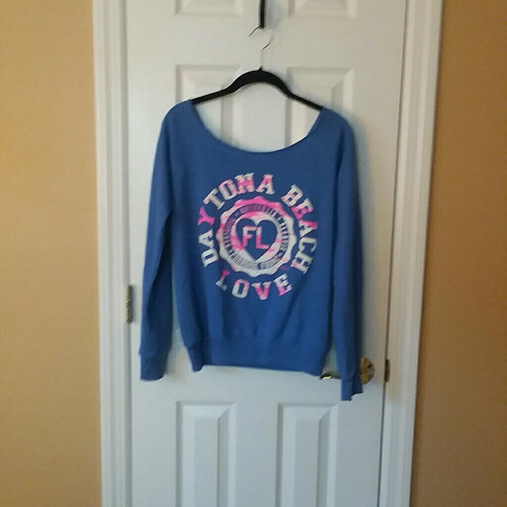 Miami Style Off The Shoulder Sweatshirt